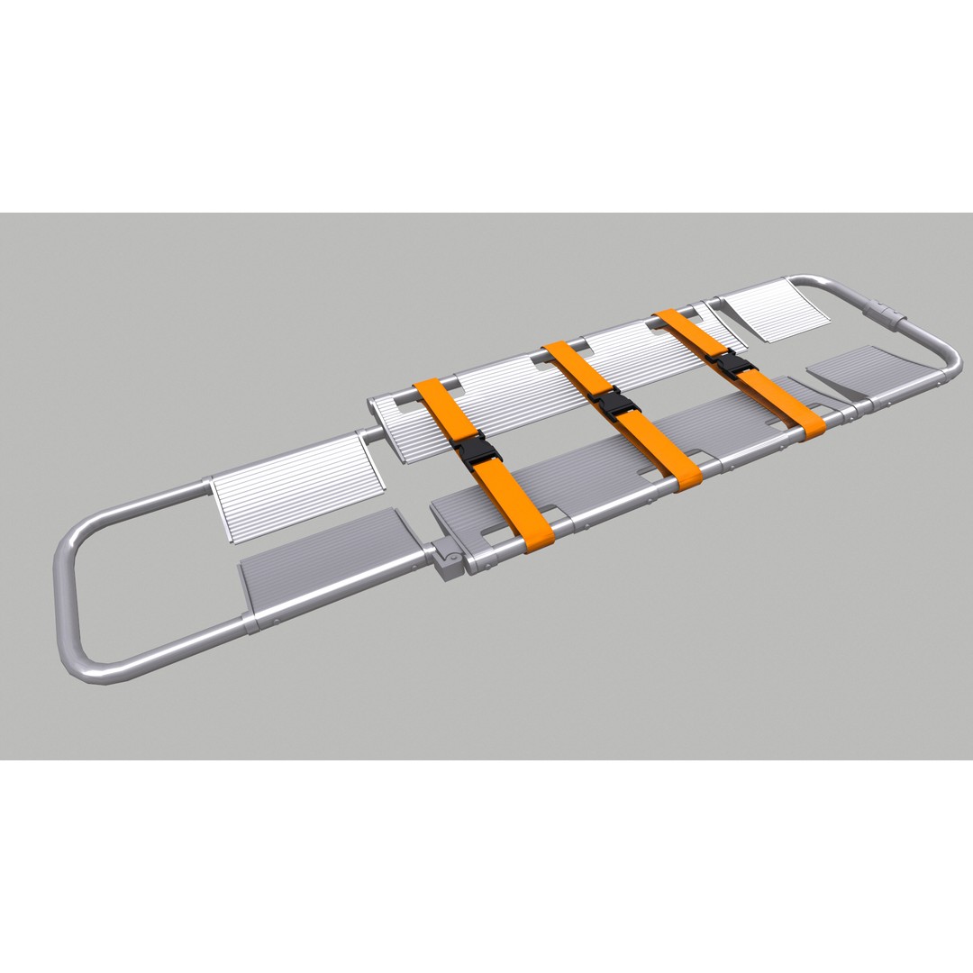 Scoop Stretcher 3D Model – Low Poly Game-Ready Asset, FBX, OBJ, Blender - View 21