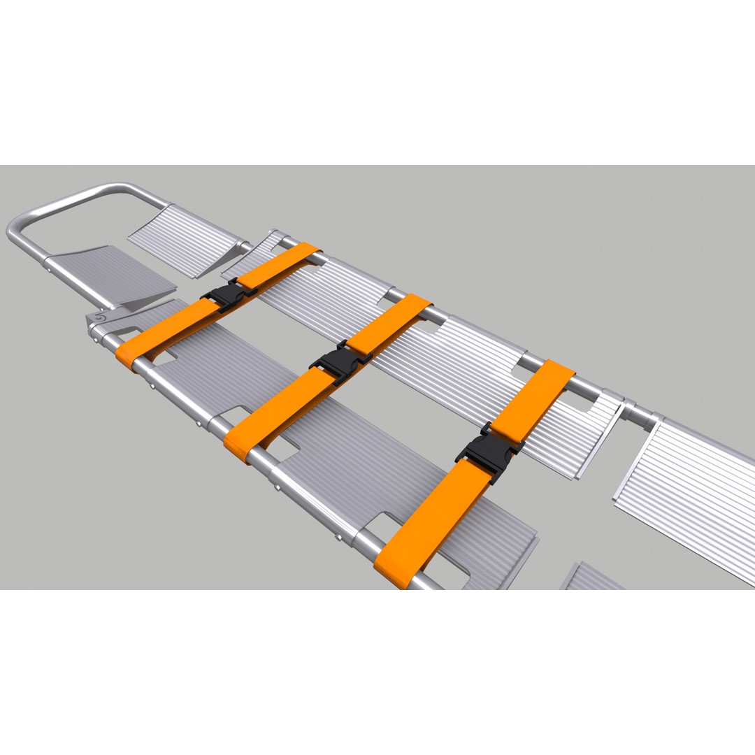 Scoop Stretcher 3D Model – Low Poly Game-Ready Asset, FBX, OBJ, Blender - View 22