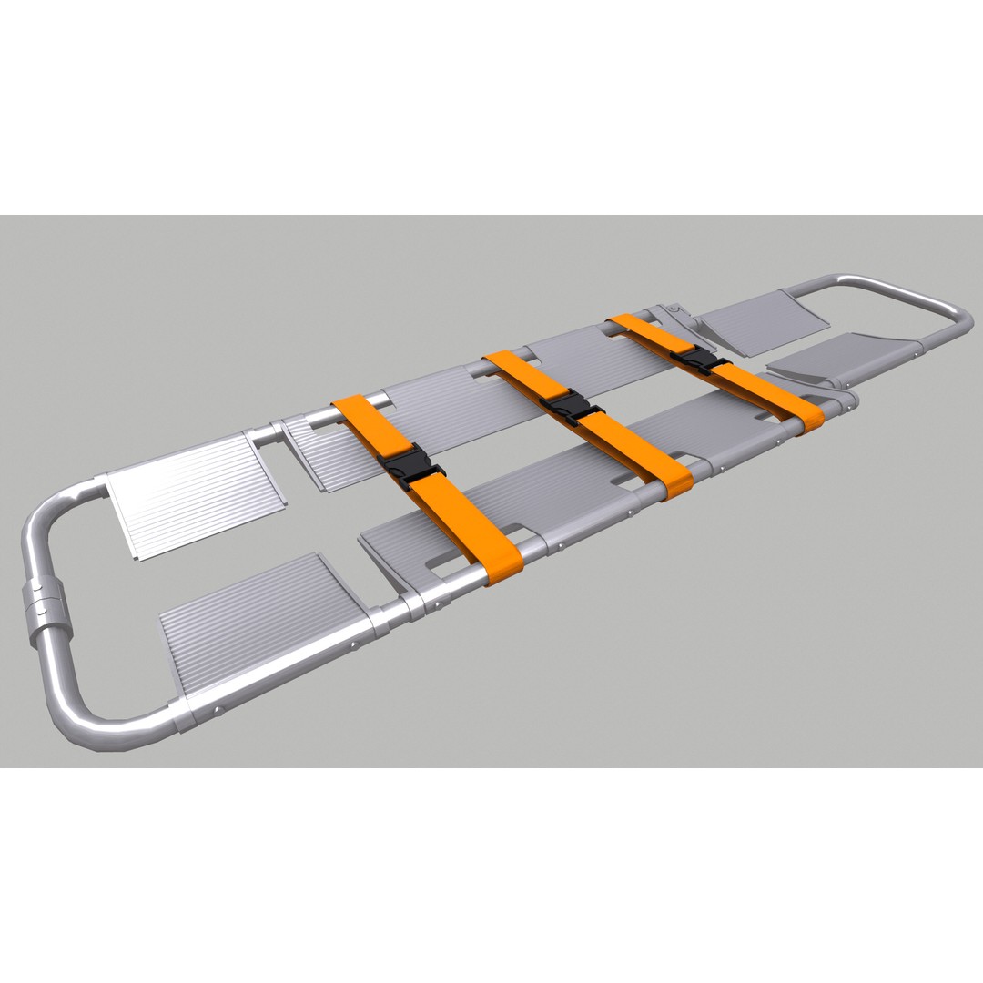 Scoop Stretcher 3D Model – Low Poly Game-Ready Asset, FBX, OBJ, Blender - View 23