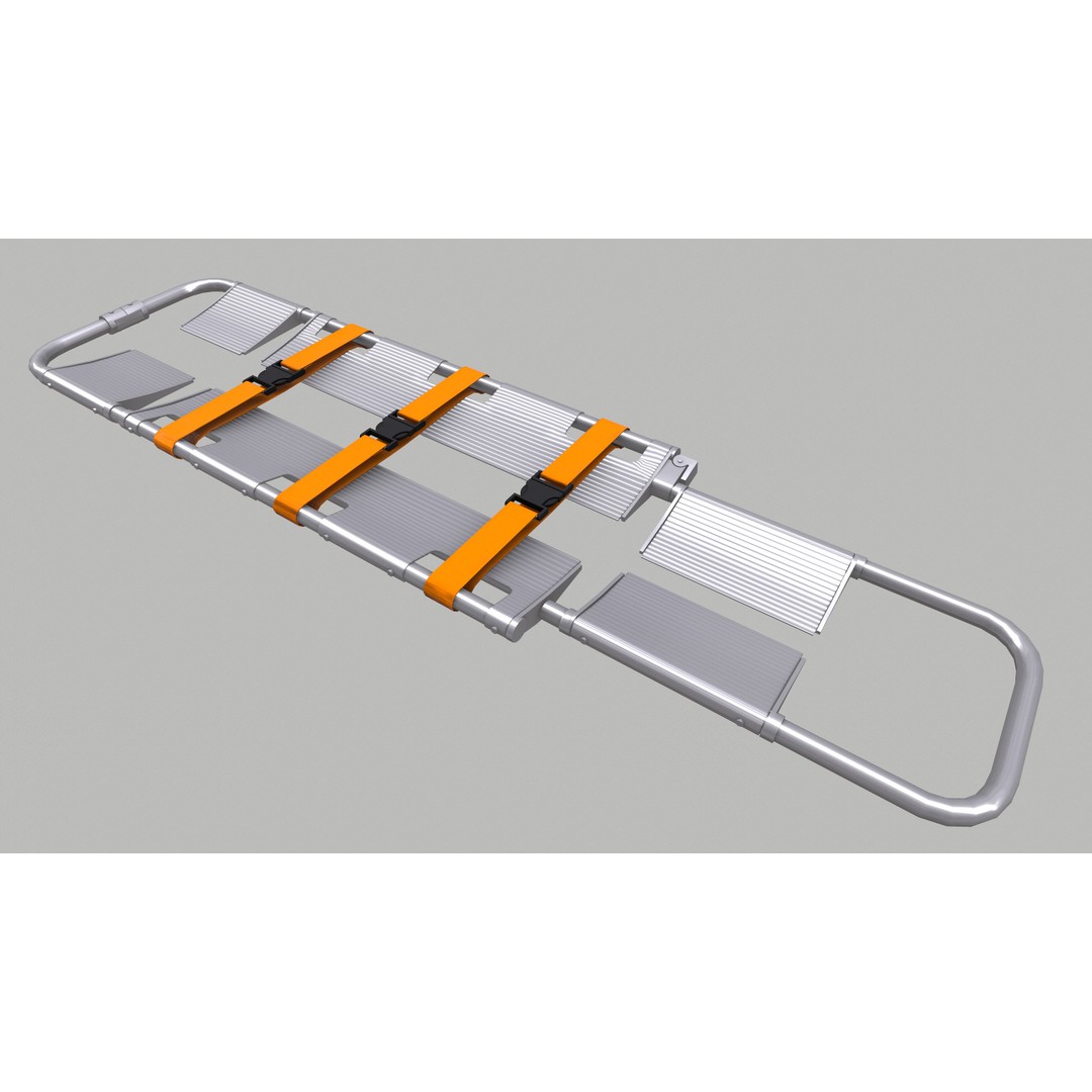 Scoop Stretcher 3D Model – Low Poly Game-Ready Asset, FBX, OBJ, Blender - View 27