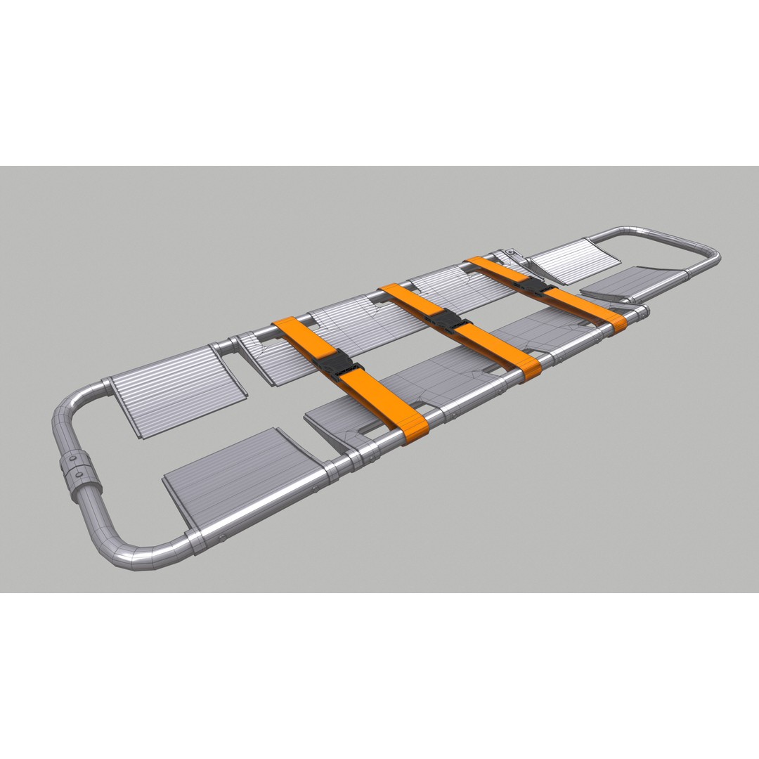 Scoop Stretcher 3D Model – Low Poly Game-Ready Asset, FBX, OBJ, Blender - View 29