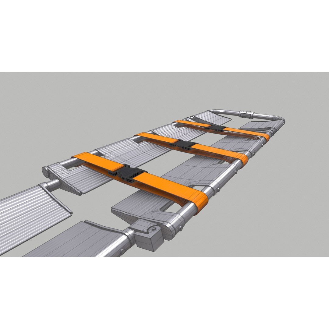 Scoop Stretcher 3D Model – Low Poly Game-Ready Asset, FBX, OBJ, Blender - View 31