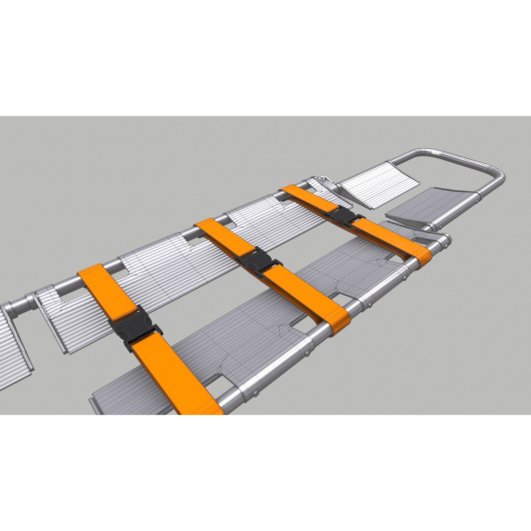 Scoop Stretcher 3D Model – Low Poly Game-Ready Asset, FBX, OBJ, Blender - View 32