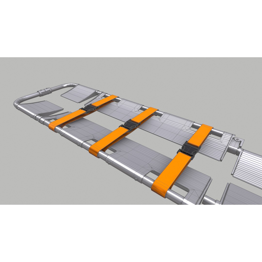 Scoop Stretcher 3D Model – Low Poly Game-Ready Asset, FBX, OBJ, Blender - View 33