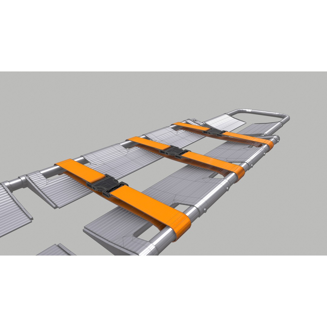Scoop Stretcher 3D Model – Low Poly Game-Ready Asset, FBX, OBJ, Blender - View 34