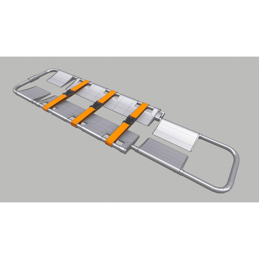 Scoop Stretcher 3D Model – Low Poly Game-Ready Asset, FBX, OBJ, Blender - View 35
