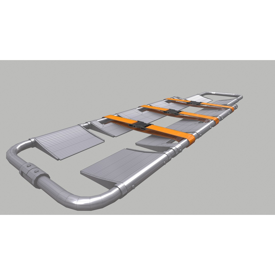 Scoop Stretcher 3D Model – Low Poly Game-Ready Asset, FBX, OBJ, Blender - View 36