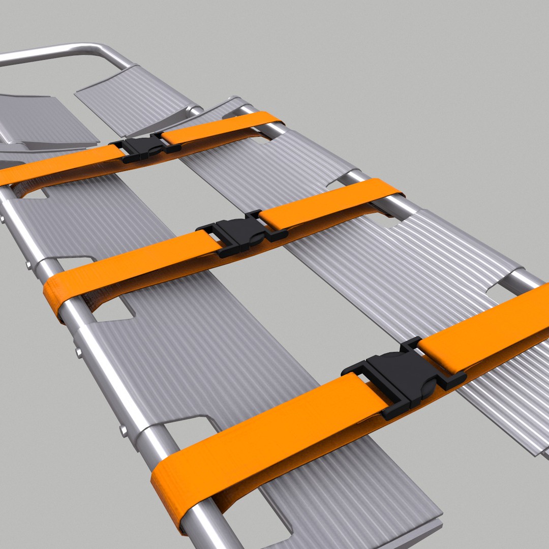 Scoop Stretcher 3D Model – Low Poly Game-Ready Asset, FBX, OBJ, Blender - View 6