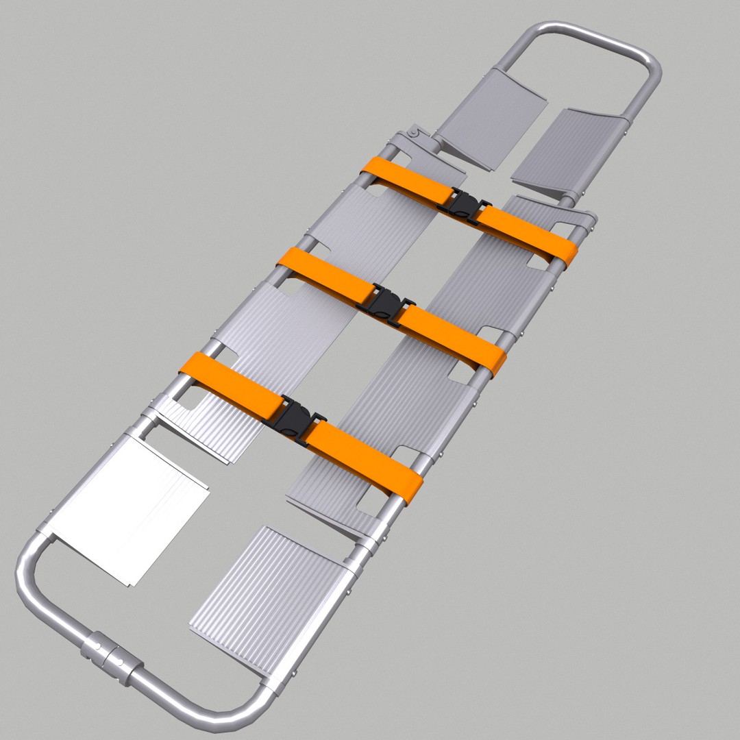 Scoop Stretcher 3D Model – Low Poly Game-Ready Asset, FBX, OBJ, Blender - View 8