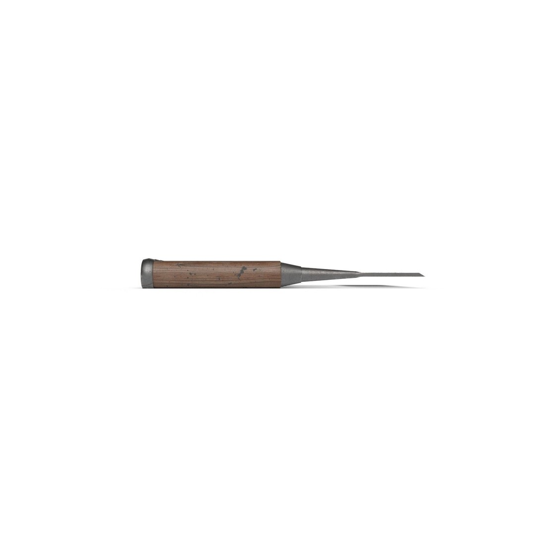 Japanese Chisels 3D Model – Realistic PBR Textures, FBX, OBJ - View 10