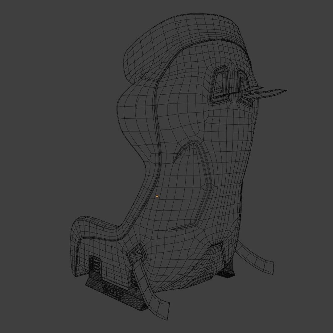 Sparco ADV Elite Carbon Seat 3D Model – High Accuracy Racing Asset, Blender, FBX, OBJ - View 16