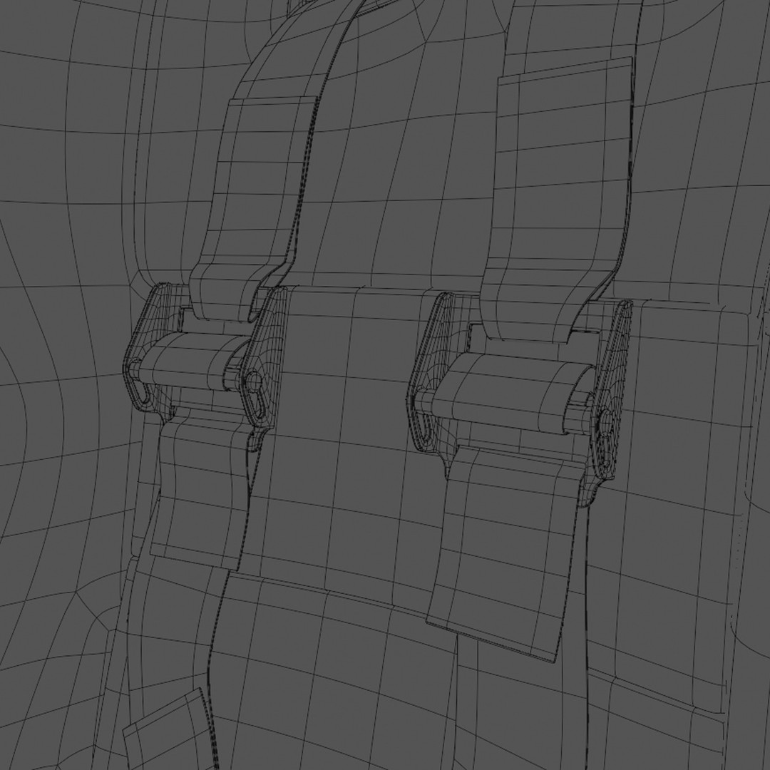 Sparco ADV Elite Carbon Seat 3D Model – High Accuracy Racing Asset, Blender, FBX, OBJ - View 17