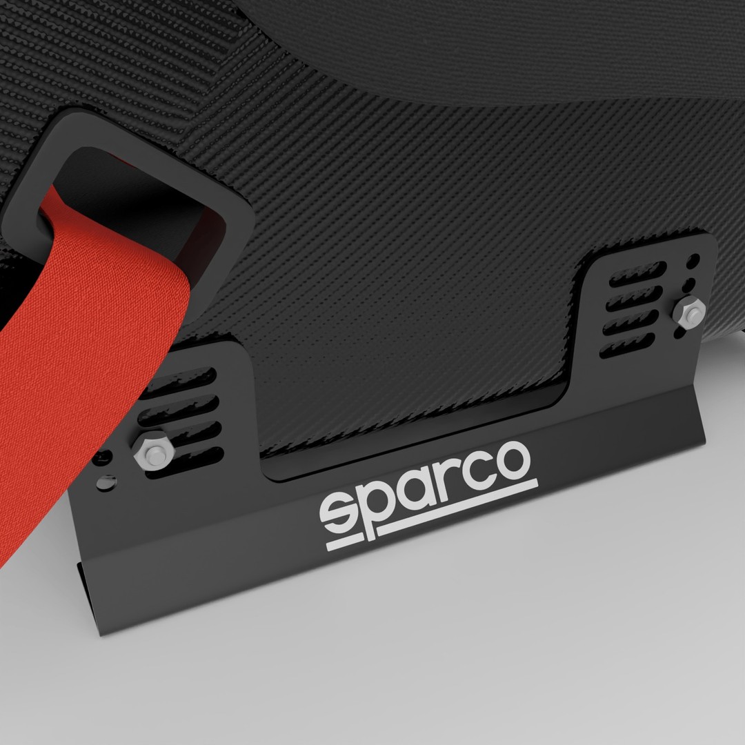 Sparco ADV Elite Carbon Seat 3D Model – High Accuracy Racing Asset, Blender, FBX, OBJ - View 8
