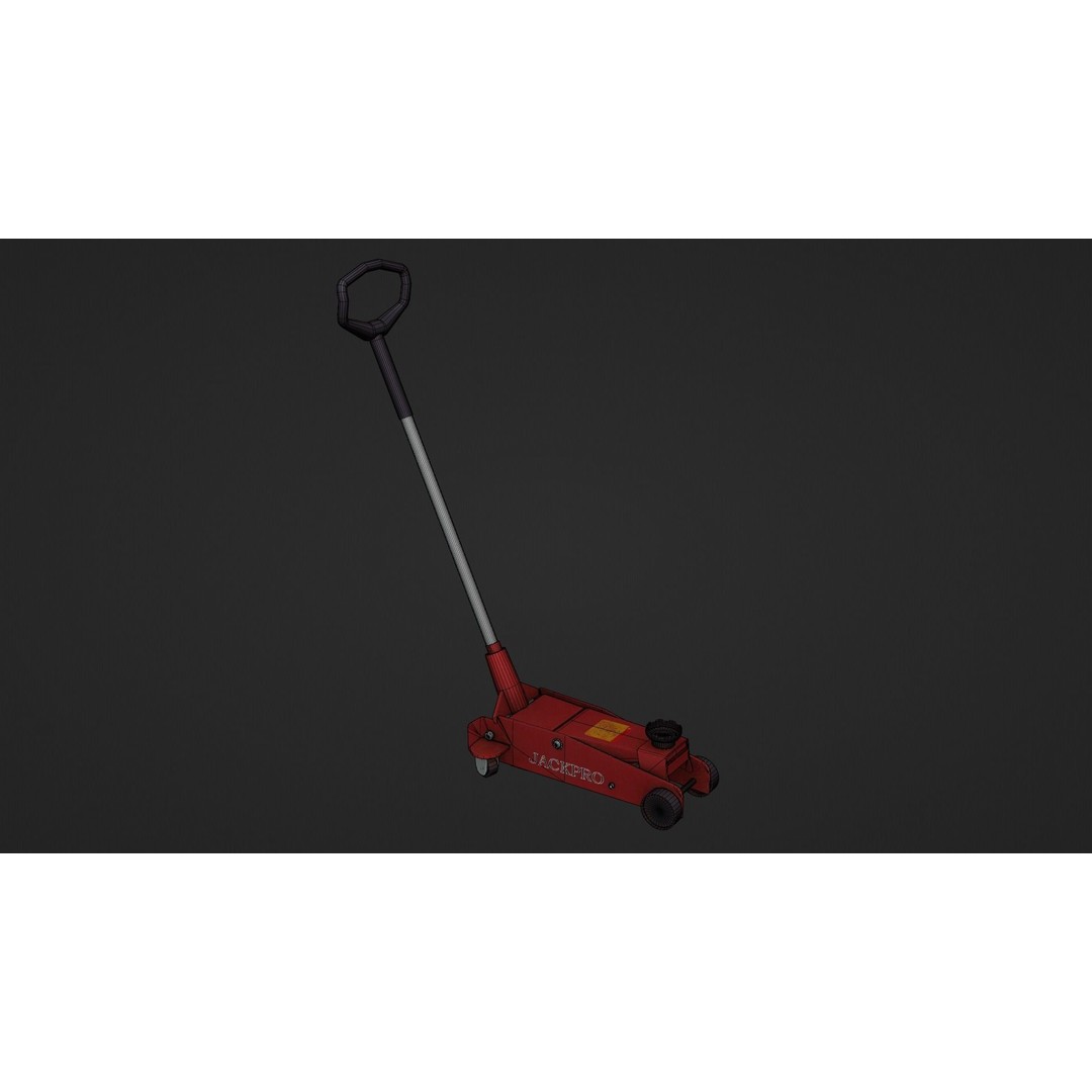 Car Jack 3D Model – Low Poly Game-Ready Asset, FBX & OBJ Formats - View 10