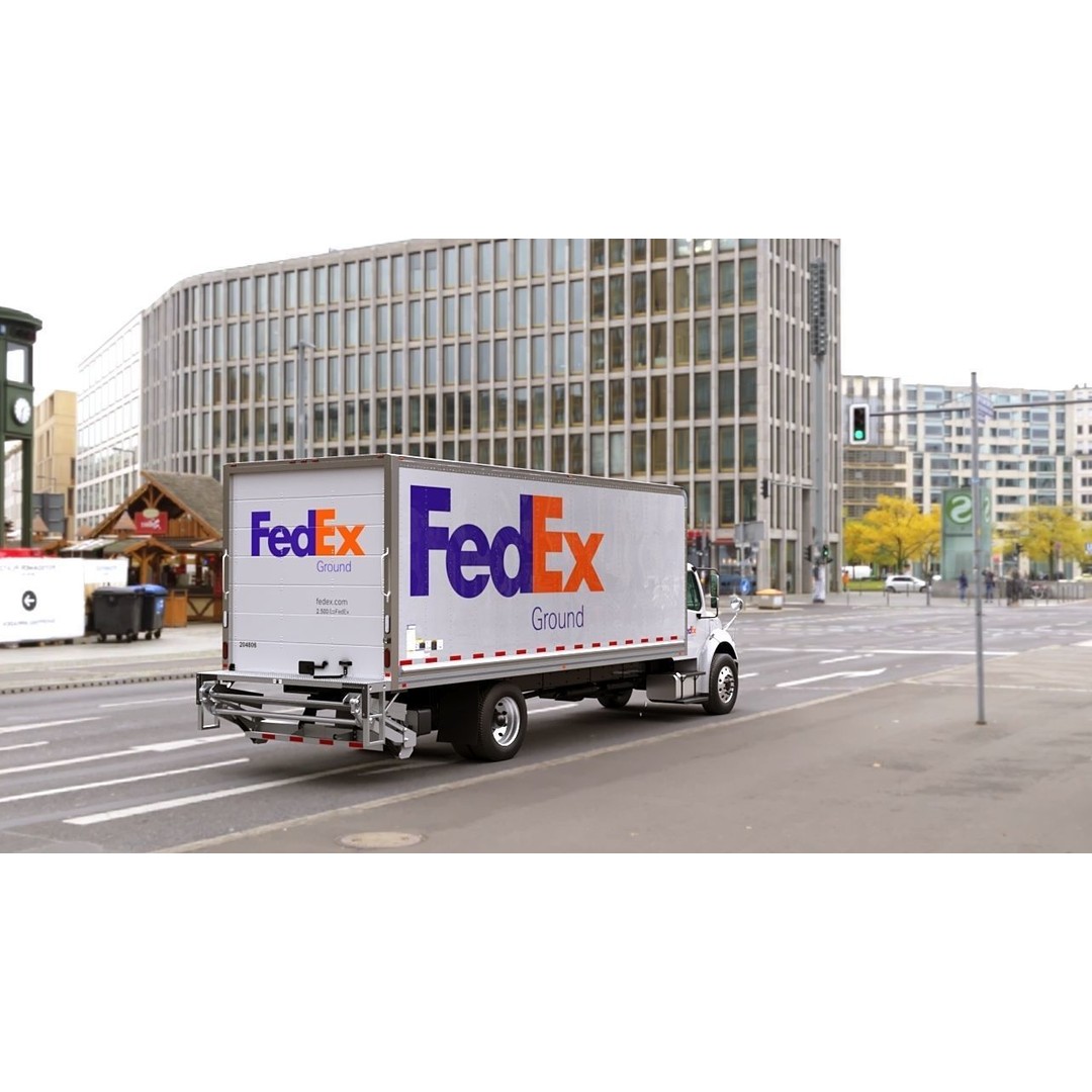Freightliner M2 106 Box Truck 3D Model – Low Poly PBR Game Asset, FBX - View 38