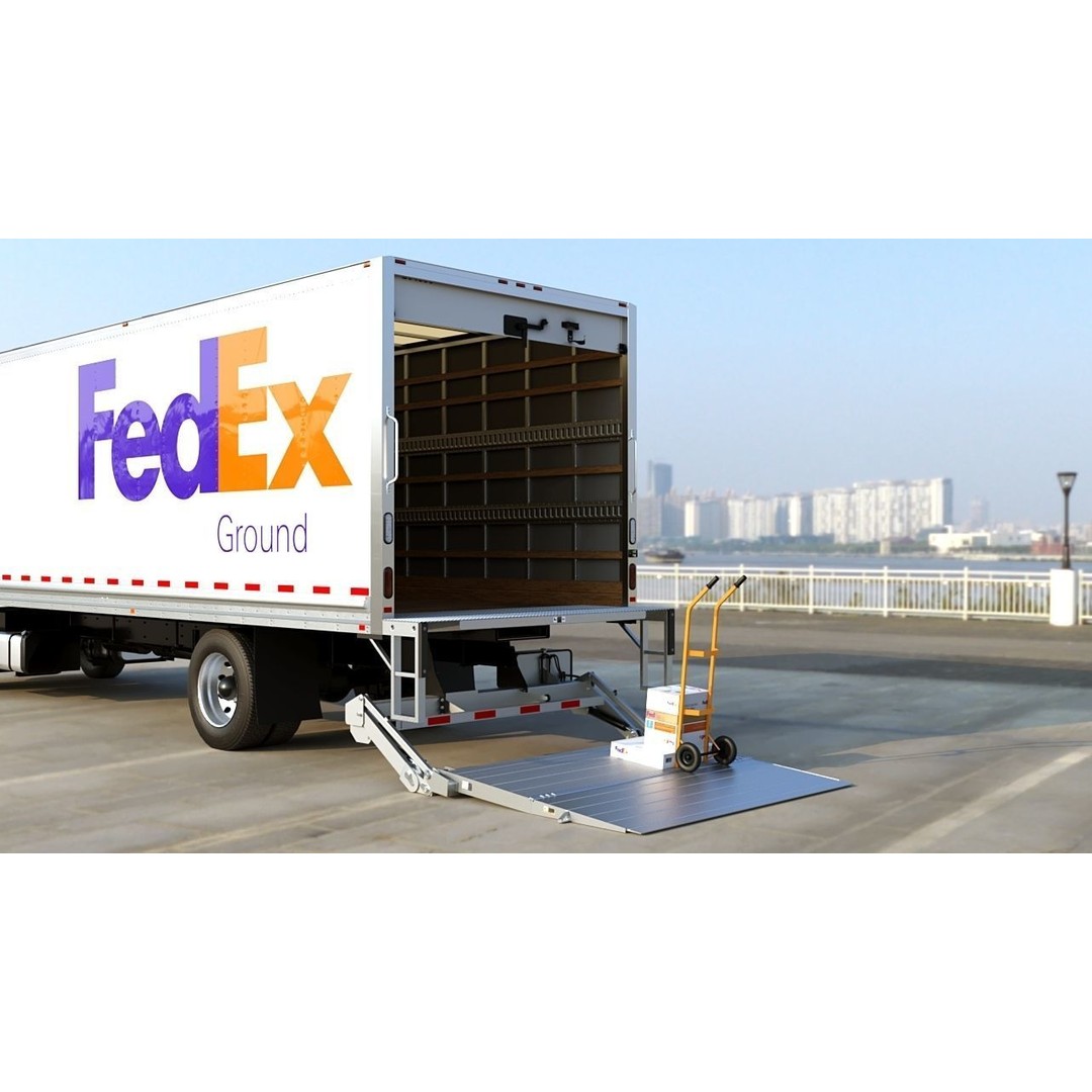 Freightliner M2 106 Box Truck 3D Model – Low Poly PBR Game Asset, FBX - View 39