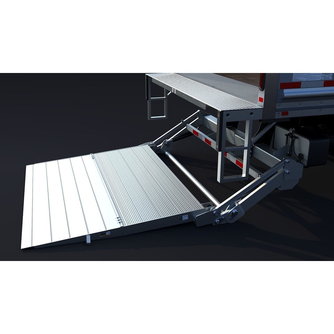 Freightliner M2 106 Box Truck 3D Model – Low Poly PBR Game Asset, FBX - View 8
