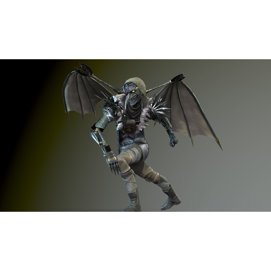 IndustrialMech03 3D Model – Low Poly Sci-Fi Character, Rigged, FBX - View 5