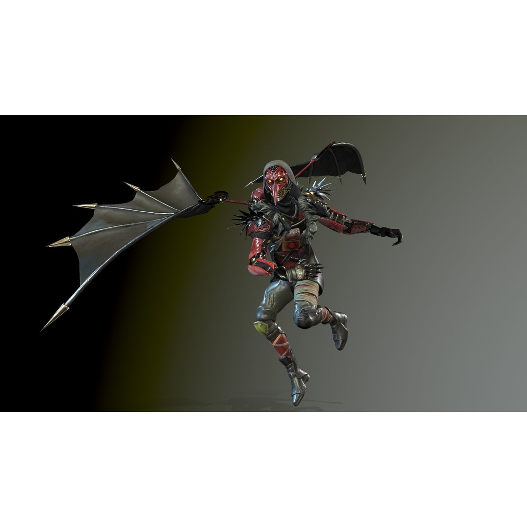 IndustrialMech03 3D Model – Low Poly Sci-Fi Character, Rigged, FBX - View 8
