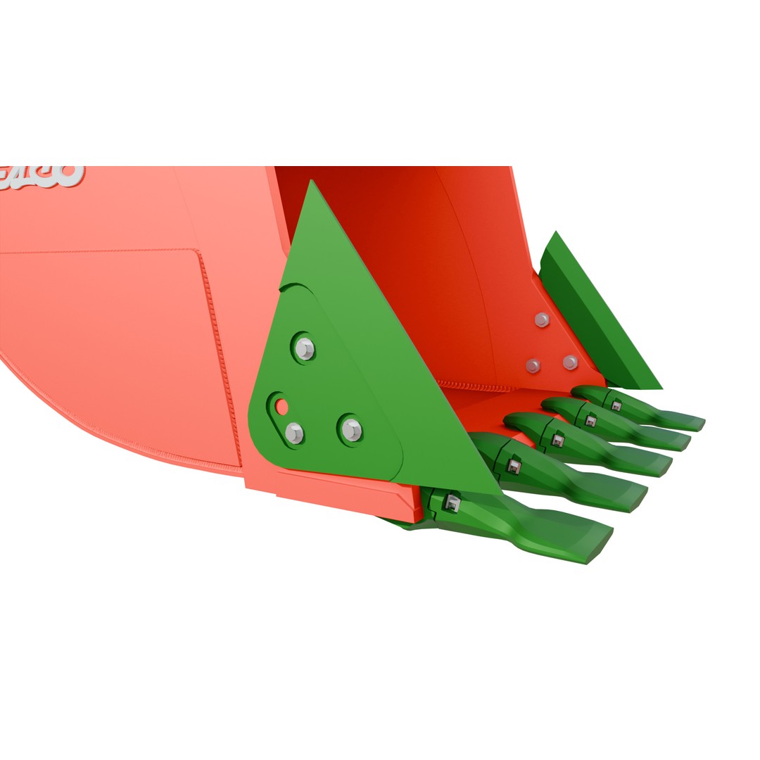 ESCO Extreme-Duty Plate Lip Bucket 3D Model – Low Poly Game Asset, FBX, PBR - View 10