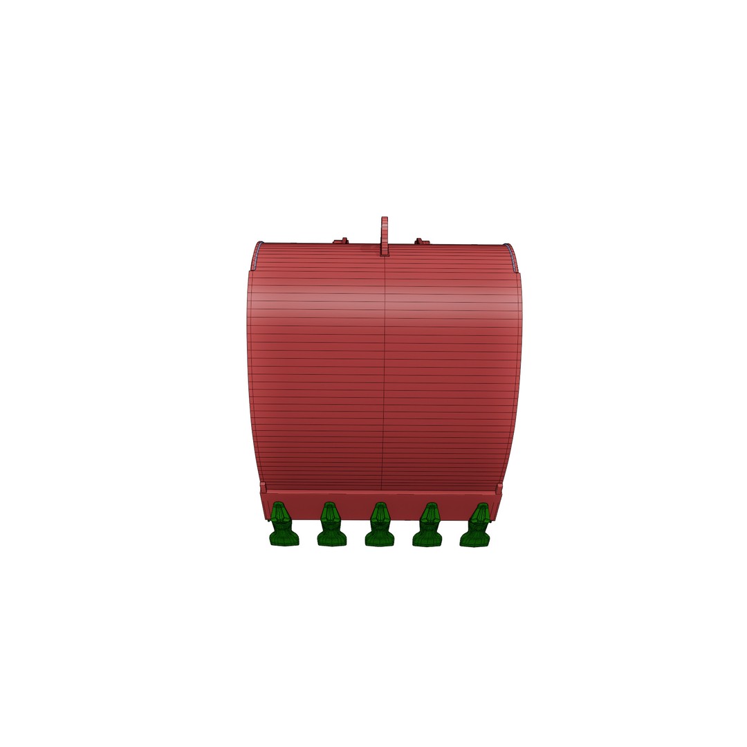 ESCO Extreme-Duty Plate Lip Bucket 3D Model – Low Poly Game Asset, FBX, PBR - View 16
