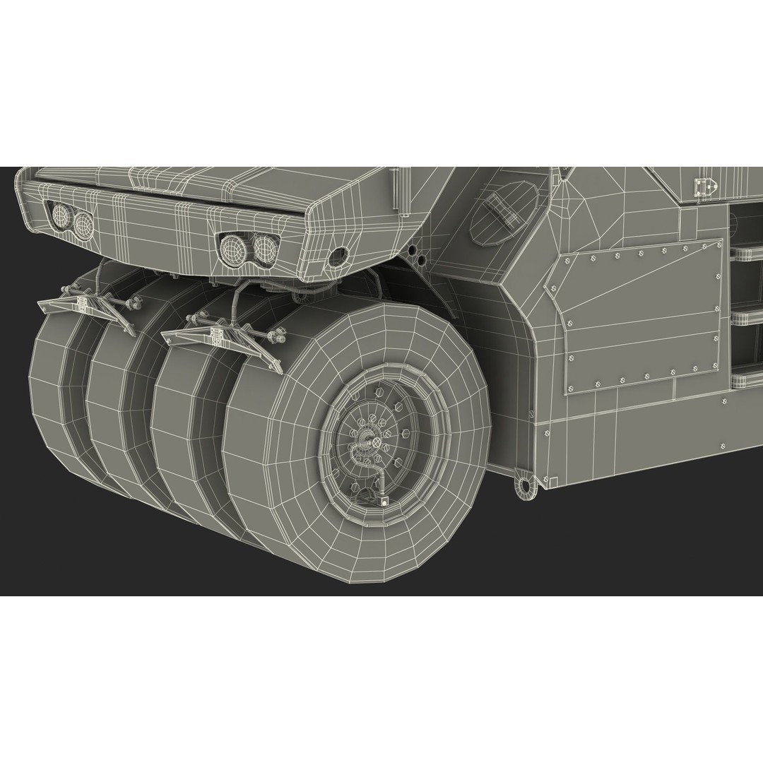 Bomag BW 28 RH Compactor 3D Model – PBR Textured Industrial Vehicle - View 31
