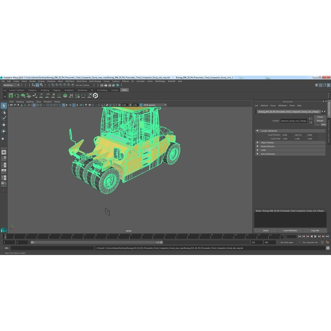 Bomag BW 28 RH Compactor 3D Model – PBR Textured Industrial Vehicle - View 45