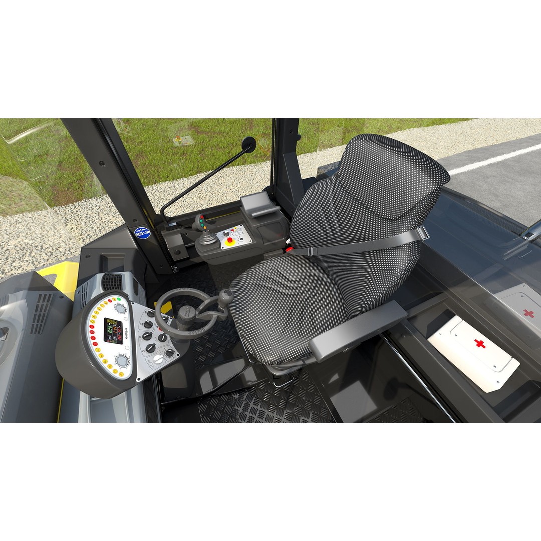 Bomag BW 28 RH Compactor 3D Model – PBR Textured Industrial Vehicle - View 9