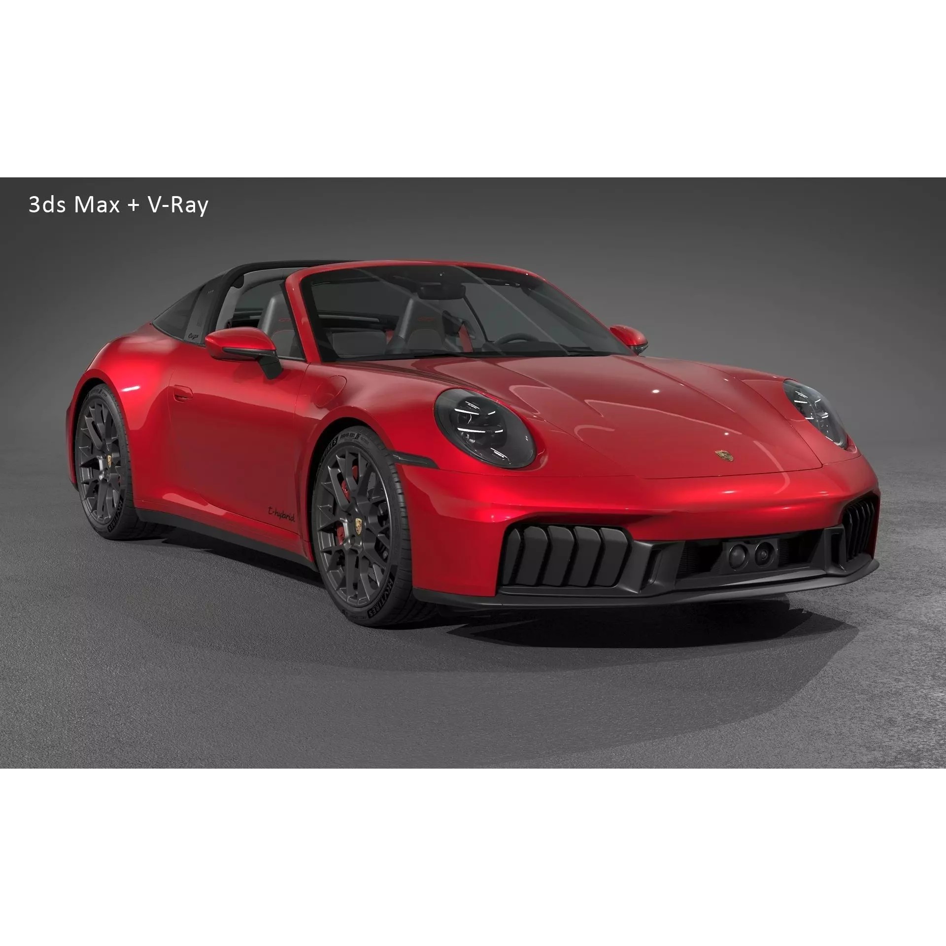 2026 Porsche 911 Targa 4 GTS - Photorealistic 3D Model - View 27