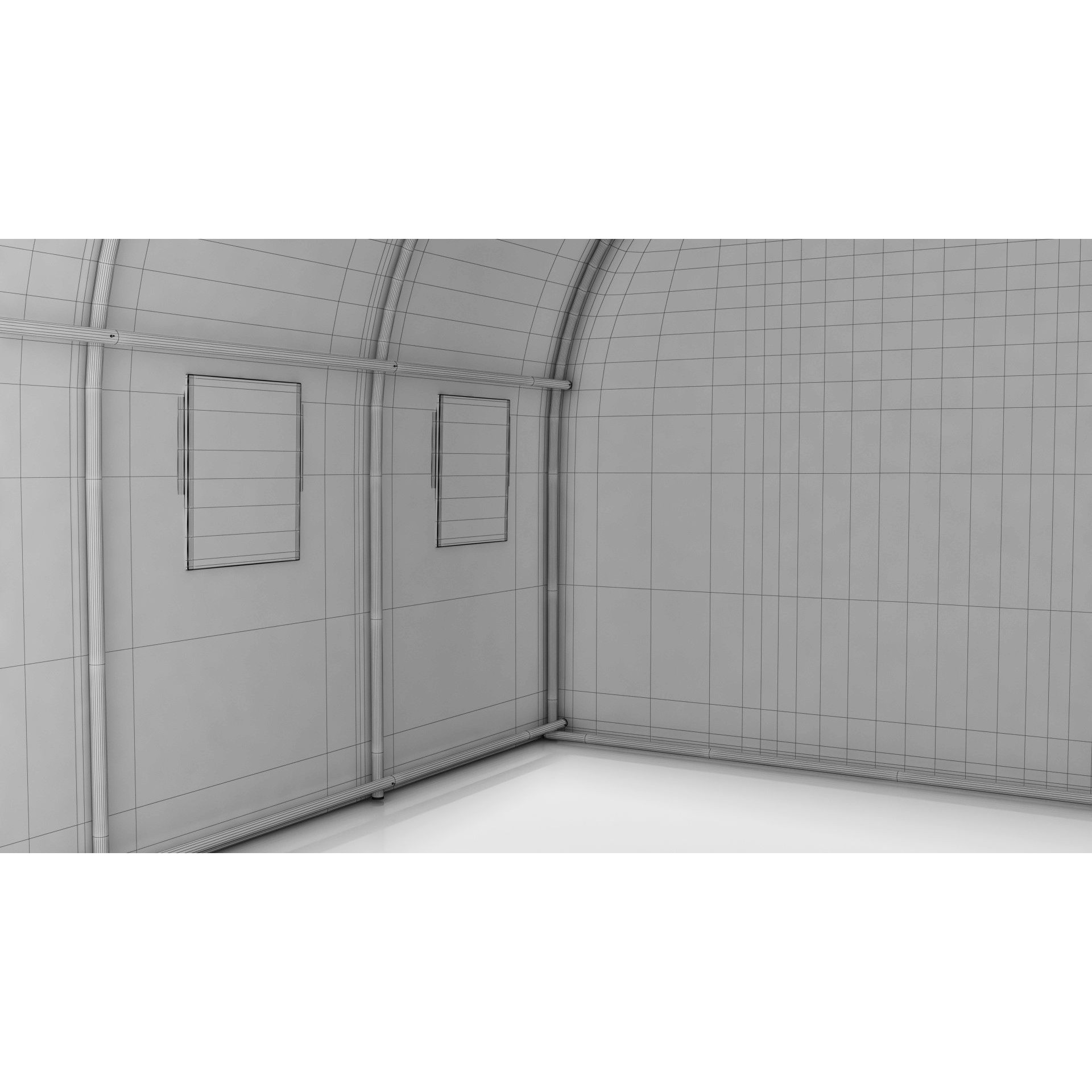 Outdoor Tunnel Greenhouse - Easy Assembly 3D Model - View 12