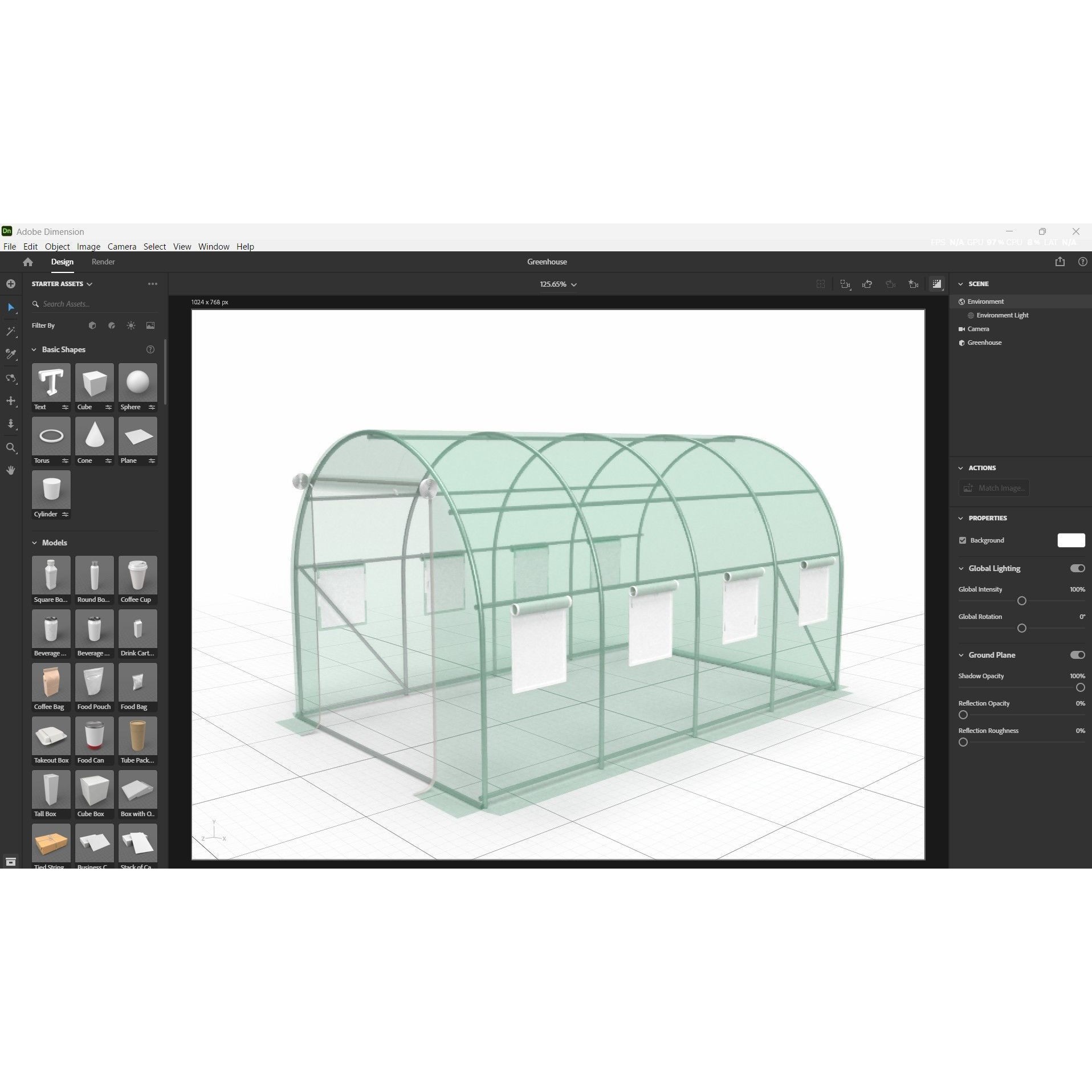 Outdoor Tunnel Greenhouse - Easy Assembly 3D Model - View 15