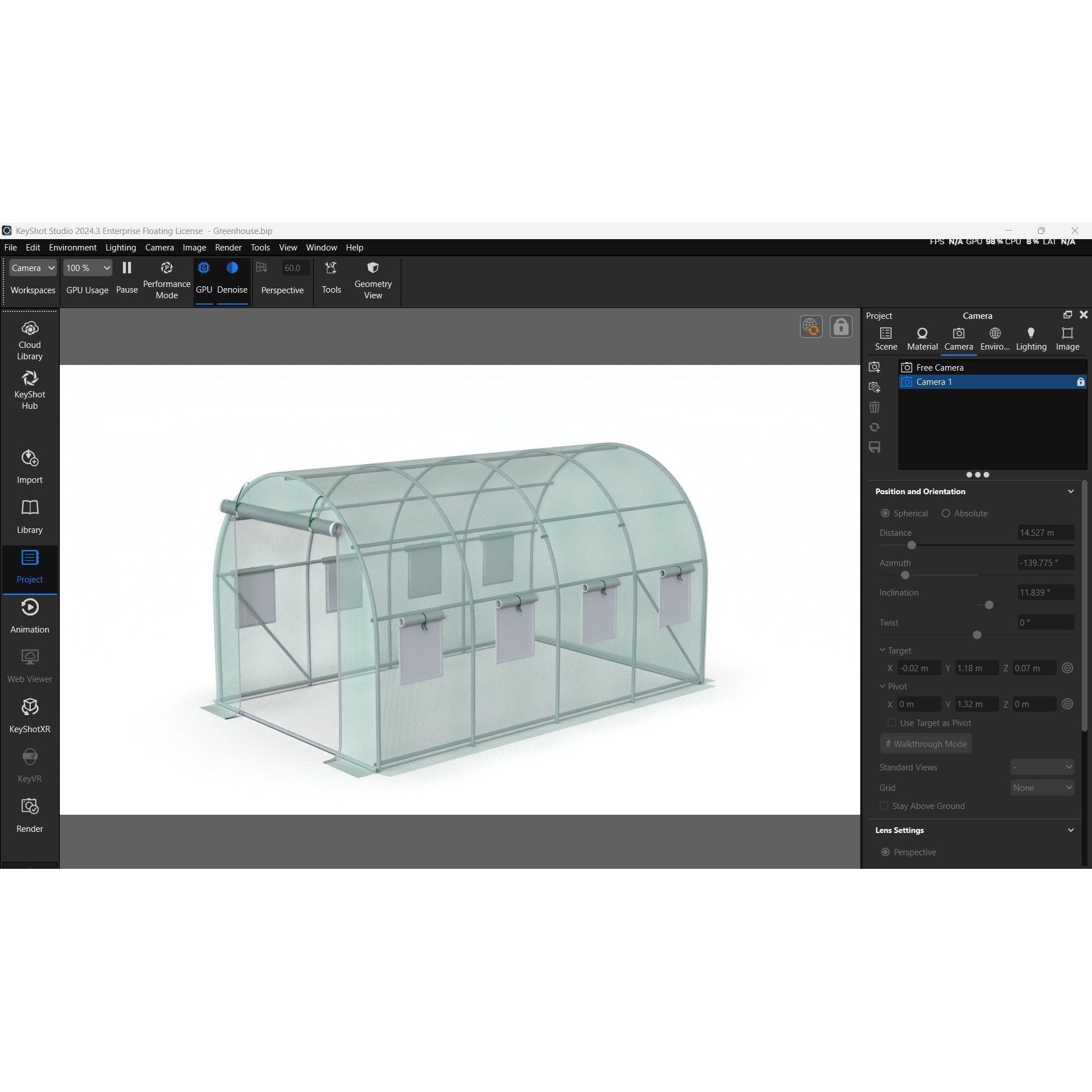 Outdoor Tunnel Greenhouse - Easy Assembly 3D Model - View 17