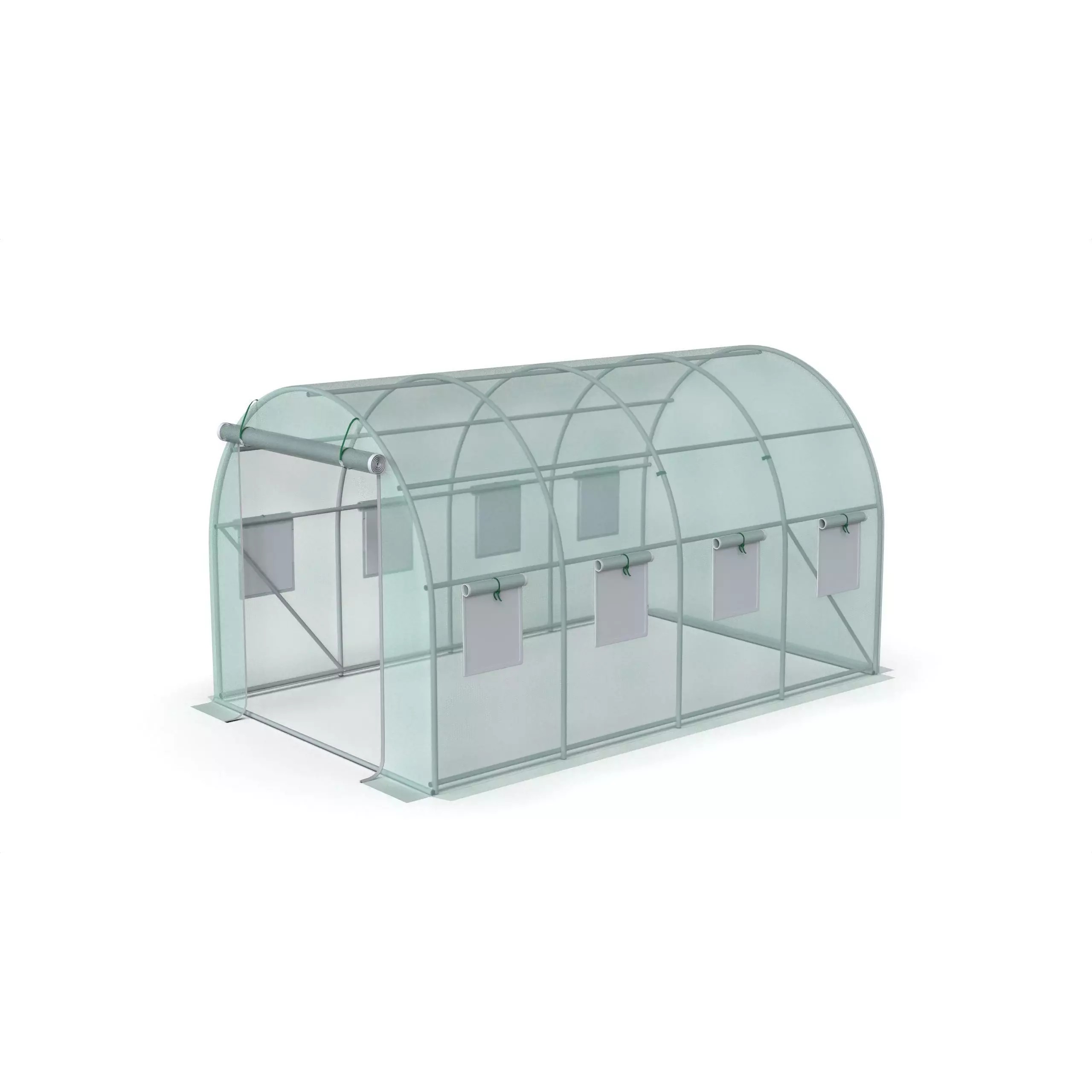 Outdoor Tunnel Greenhouse - Easy Assembly 3D Model - View 2