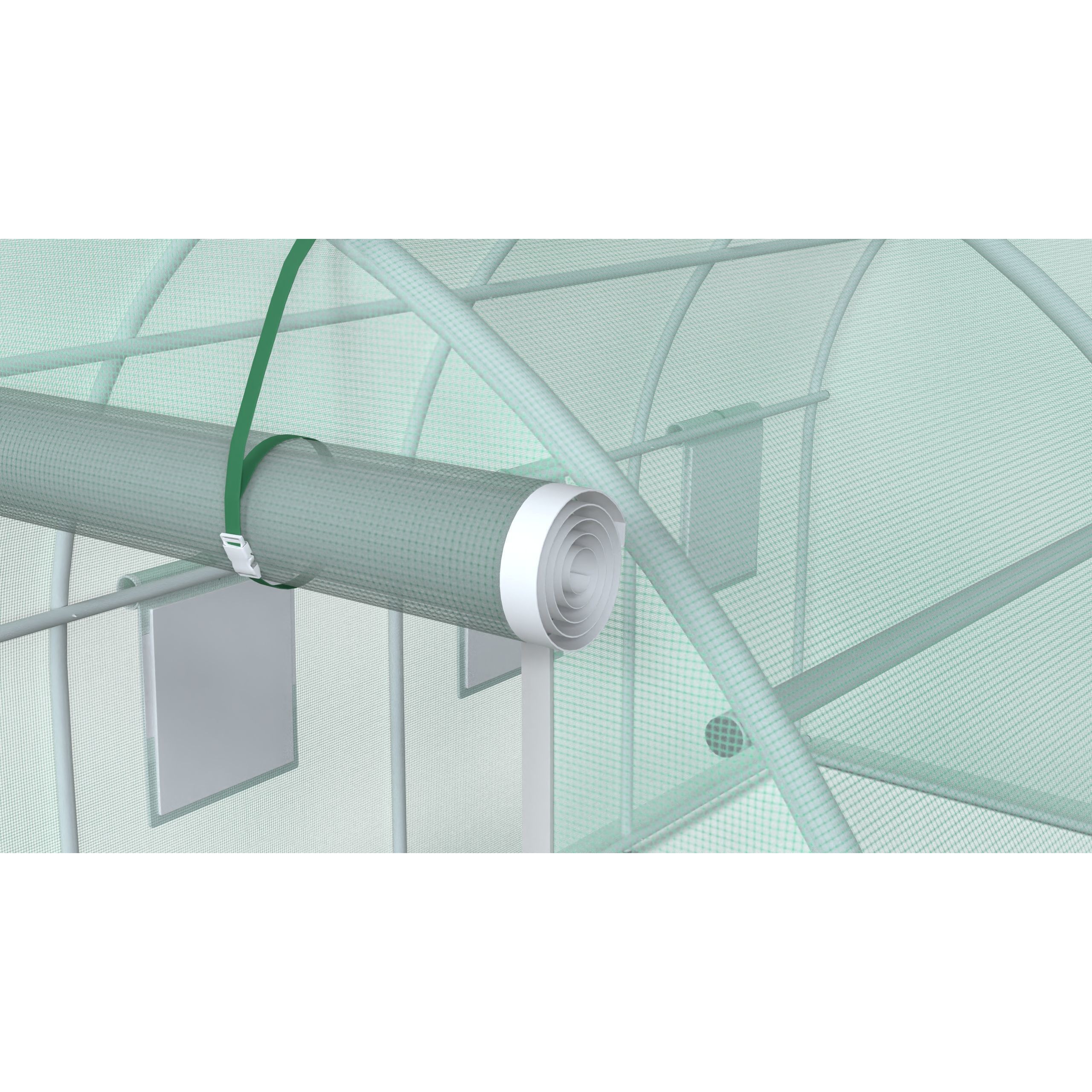Outdoor Tunnel Greenhouse - Easy Assembly 3D Model - View 5