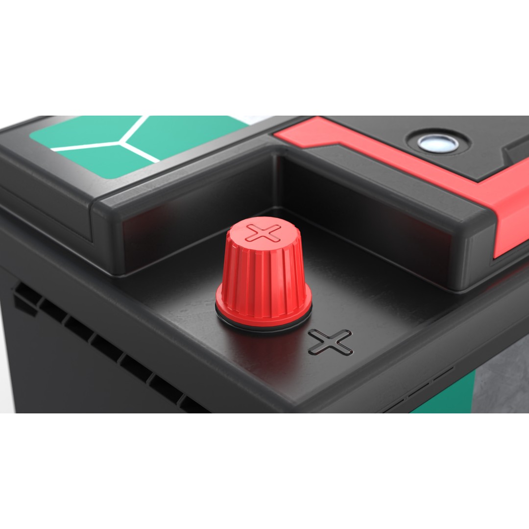 Lead Acid Battery 3D Model – Low Poly Game Asset, FBX, OBJ, Blender - View 8
