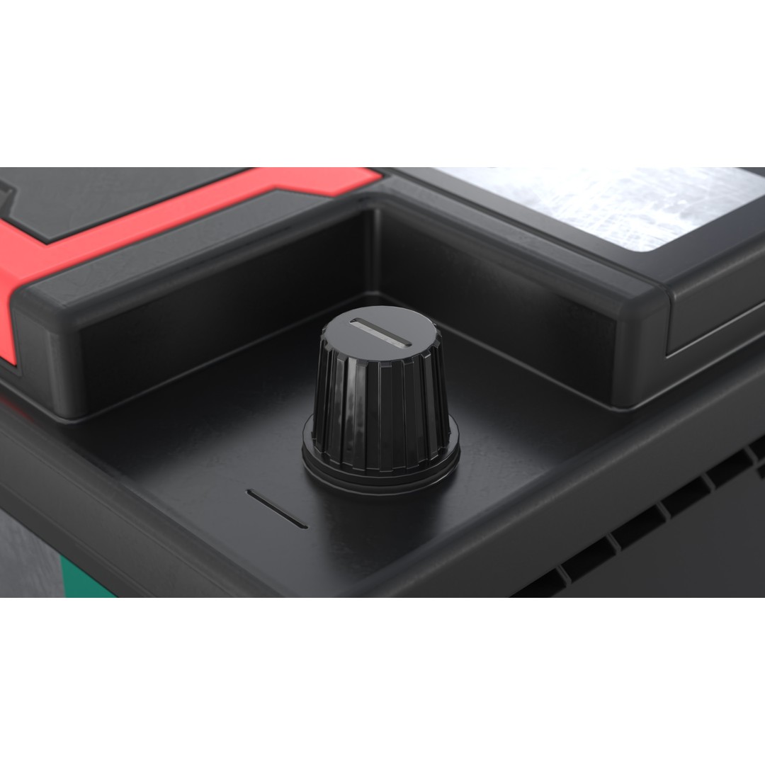 Lead Acid Battery 3D Model – Low Poly Game Asset, FBX, OBJ, Blender - View 9