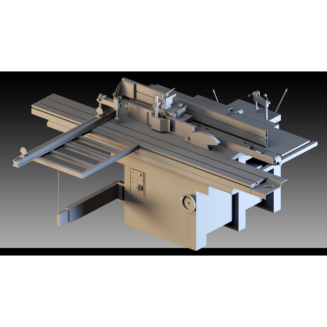 Industrial Machinery 3D Model – High Detail, FBX, Blender