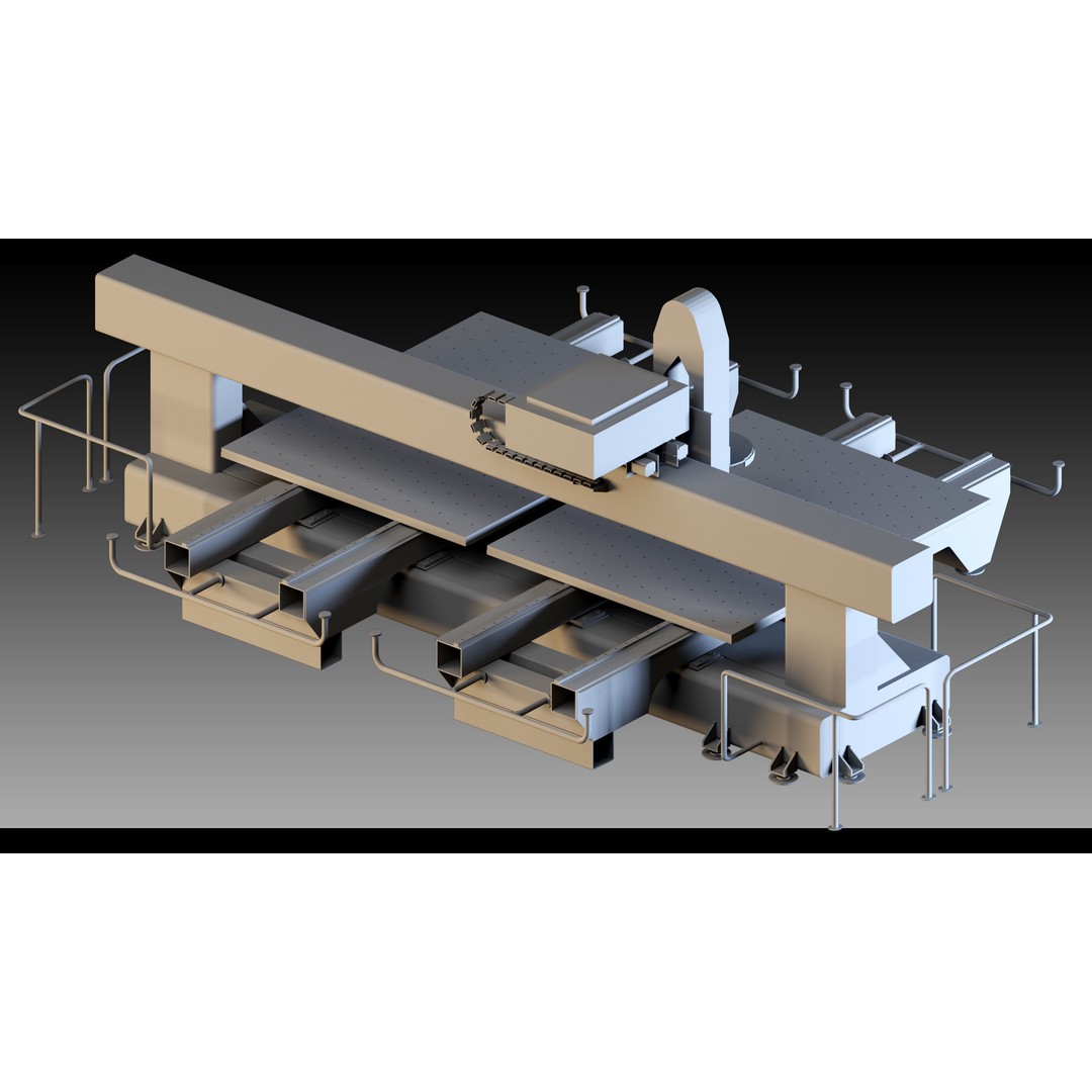Industrial Machinery 3D Model – High Detail, FBX, Blender - View 7