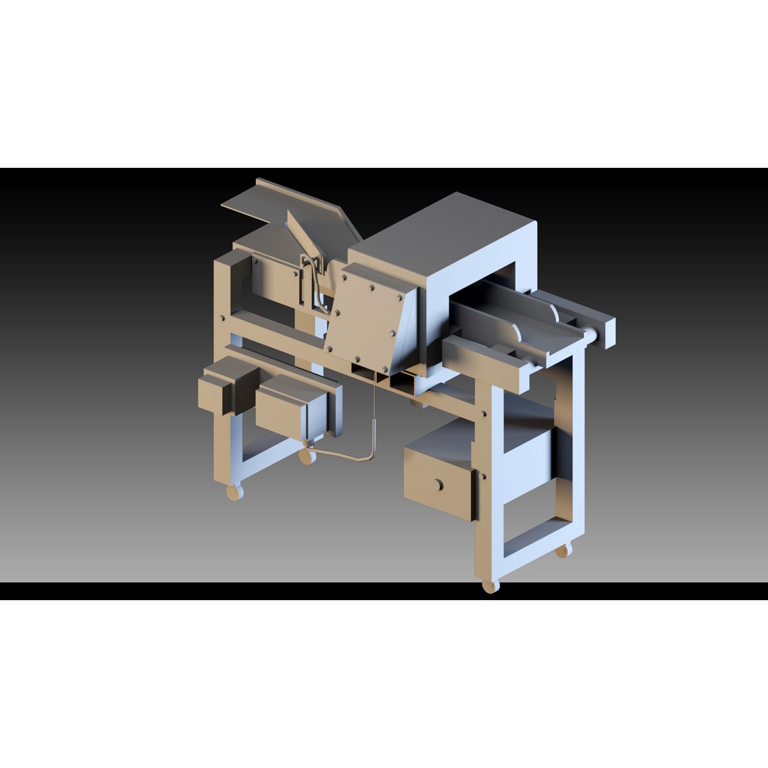 Industrial Machinery 3D Model – High Detail, FBX, Blender - View 9
