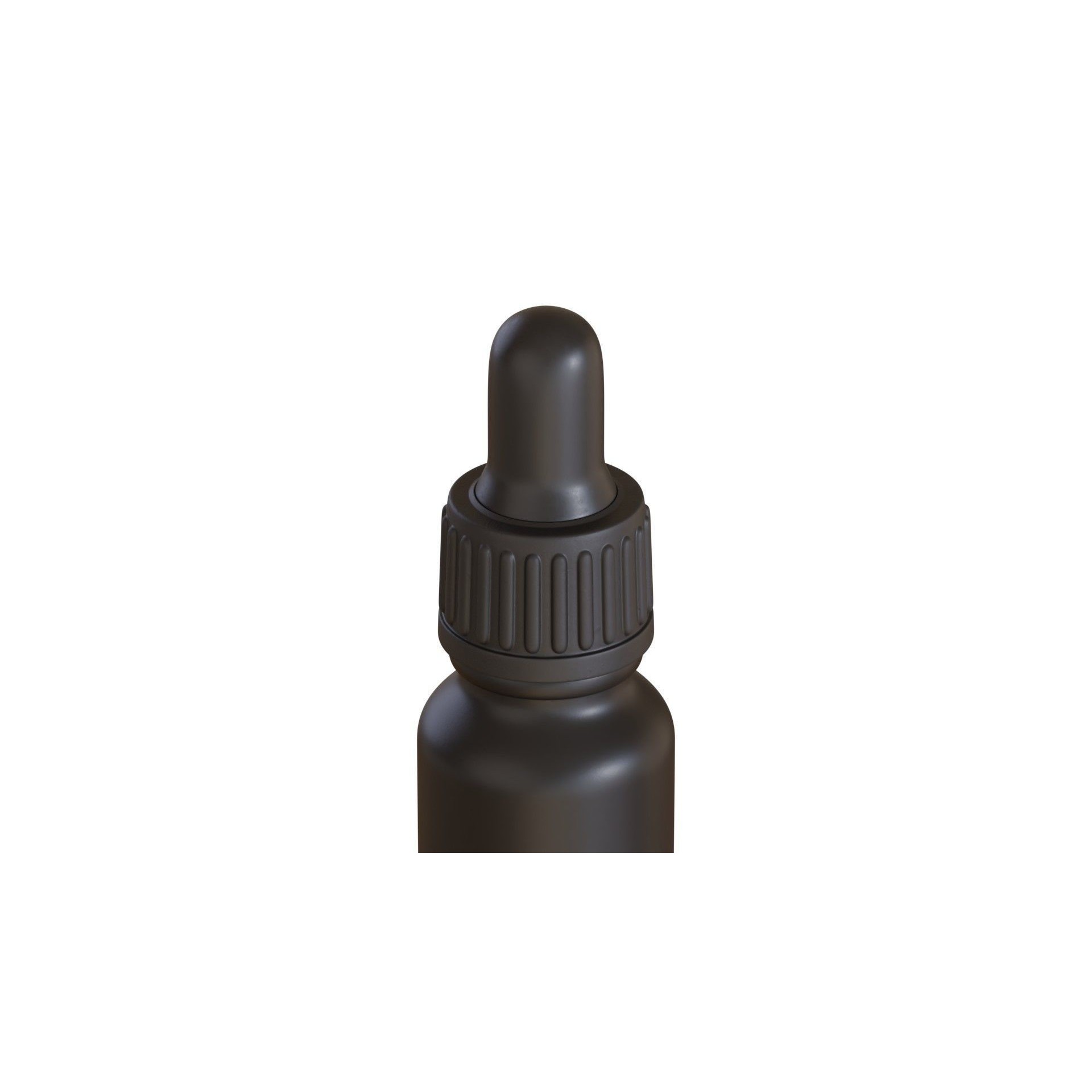 Black Dropper Bottle 02 - PBR Game-Ready 3D Model - View 4