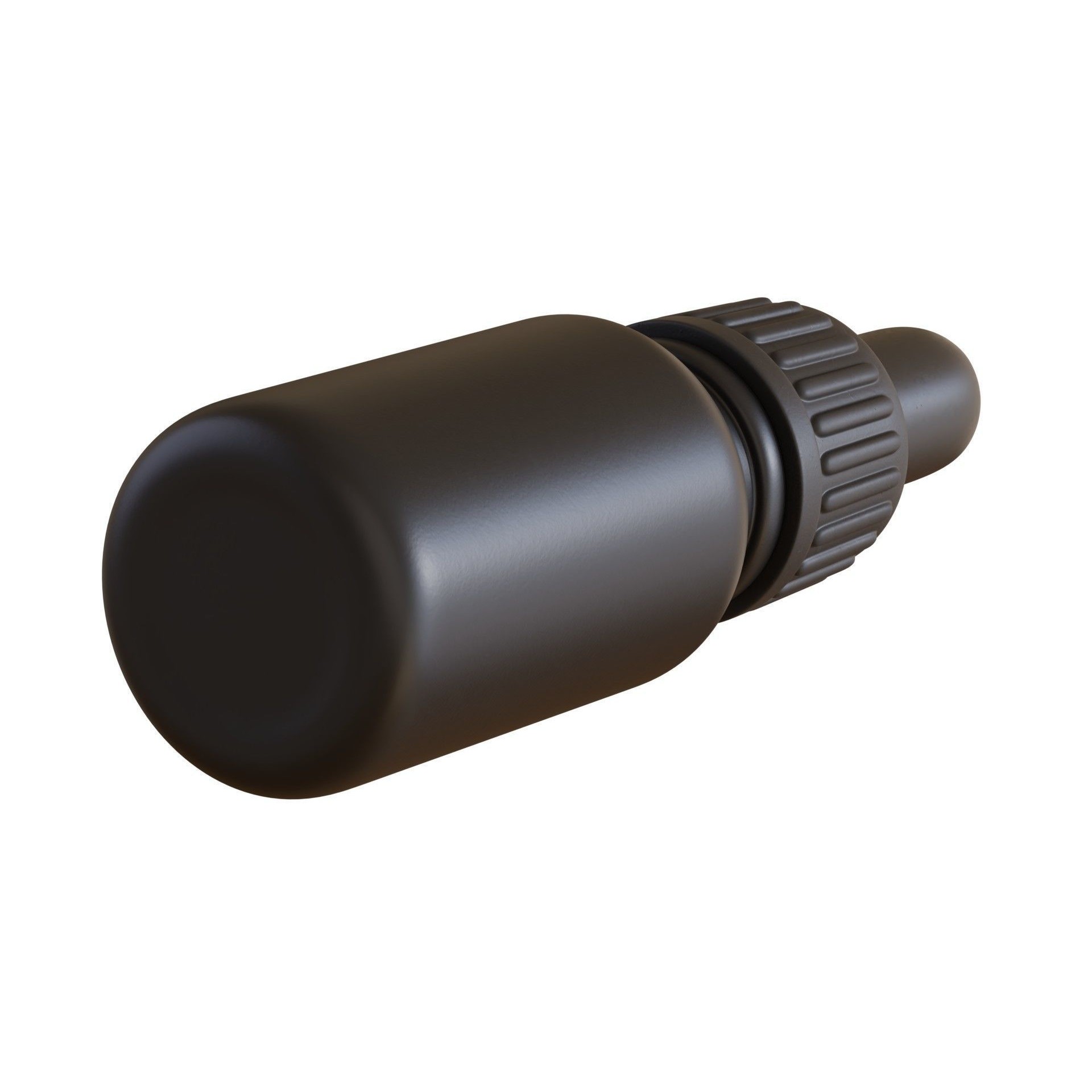 Black Dropper Bottle 02 - PBR Game-Ready 3D Model - View 7