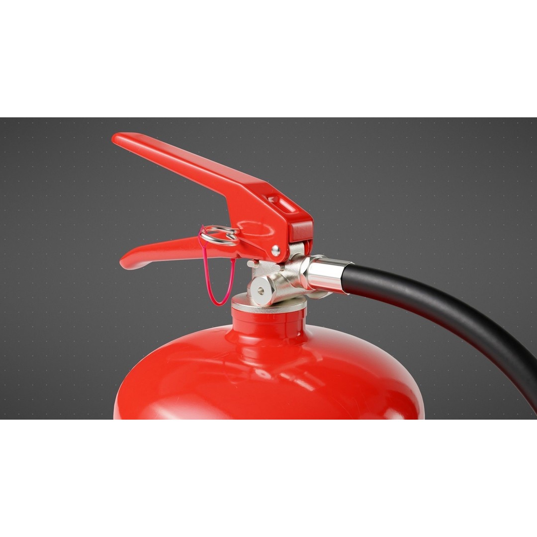 Water Mist Fire Extinguisher 3D Model – High Poly PBR Asset, FBX - View 12