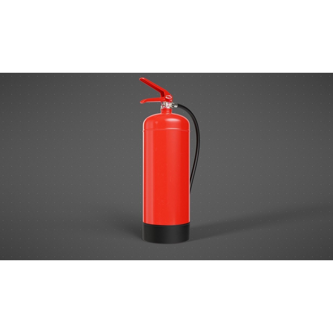 Water Mist Fire Extinguisher 3D Model – High Poly PBR Asset, FBX - View 7