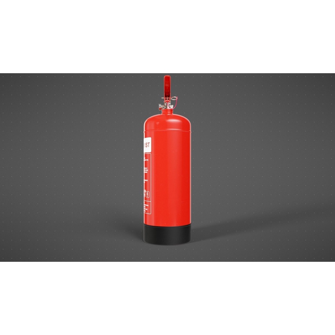 Water Mist Fire Extinguisher 3D Model – High Poly PBR Asset, FBX - View 8
