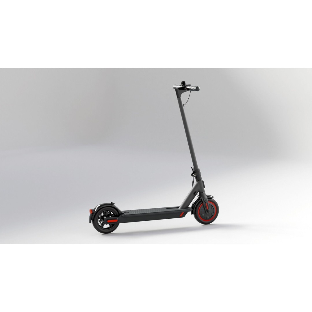 Electric Scooter 3D Model – Low Poly PBR Game Asset, FBX - View 11