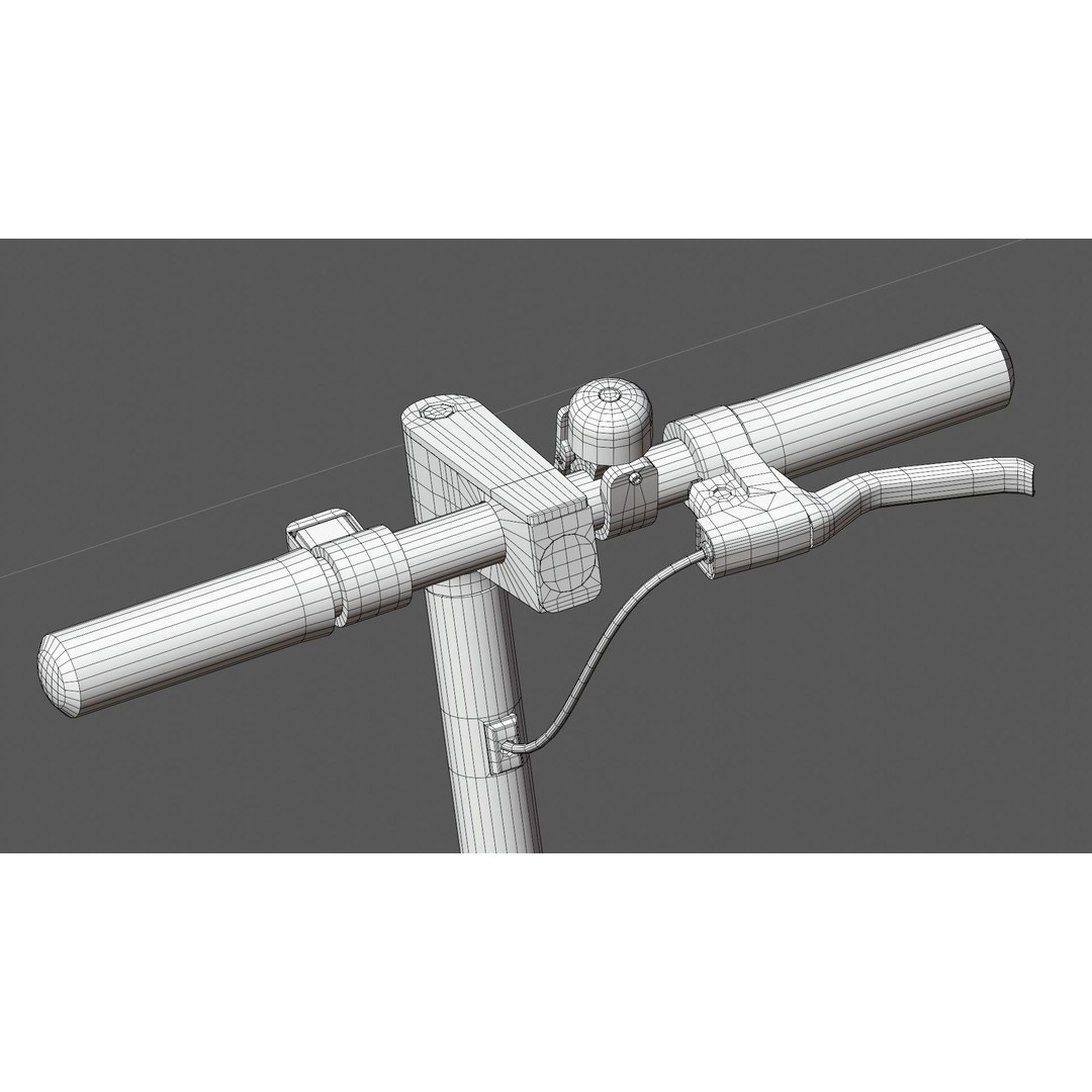 Electric Scooter 3D Model – Low Poly PBR Game Asset, FBX - View 17