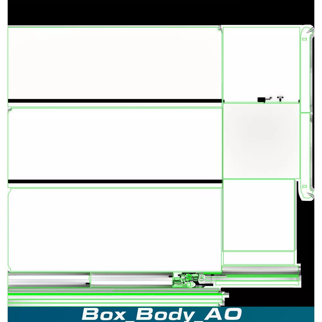 International Workstar 7600 Box Truck 3D Model – Low Poly Game Asset, FBX - View 51