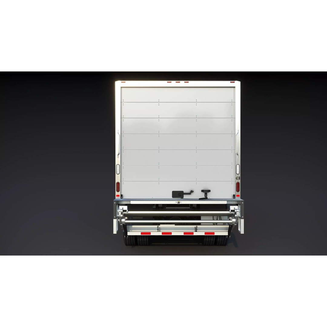 International Workstar 7600 Box Truck 3D Model – Low Poly Game Asset, FBX - View 7