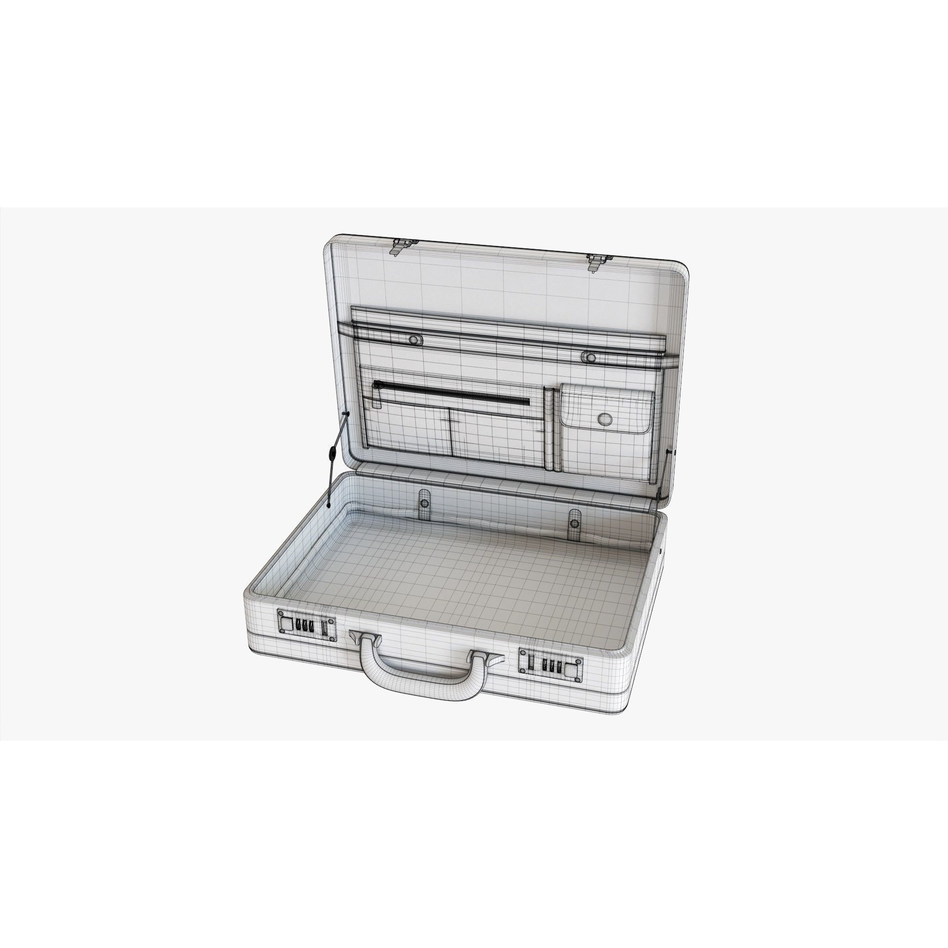 Leather Briefcase - Game-Ready 3D Model - View 10