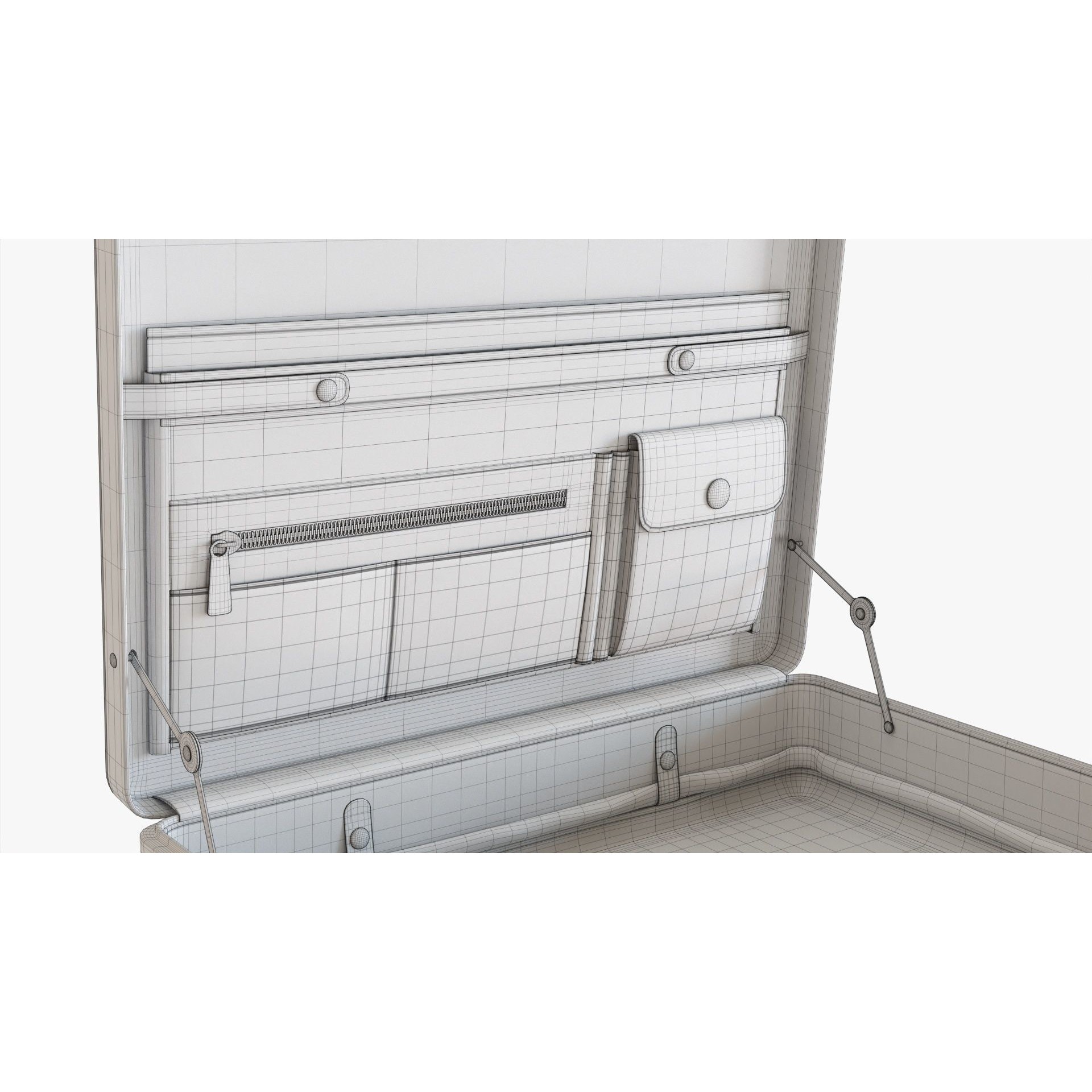 Leather Briefcase - Game-Ready 3D Model - View 13